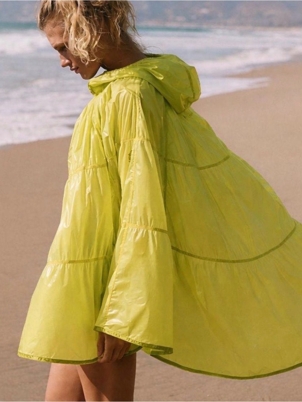 Free People rain/wind poncho - S